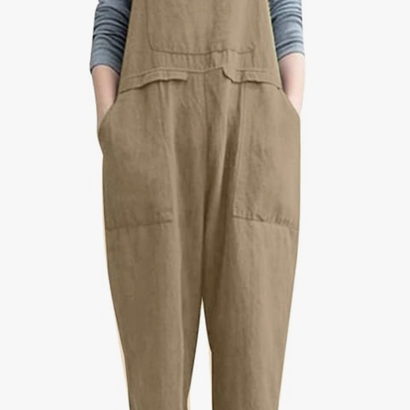 Gihuo Linen Overalls Jumpsuit – Size Small - Picture 1 of 9